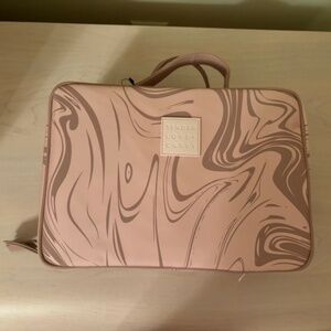 Sale! New Tender Love + Carry Cosmetic  Light Pink & Mocha Travel Bag